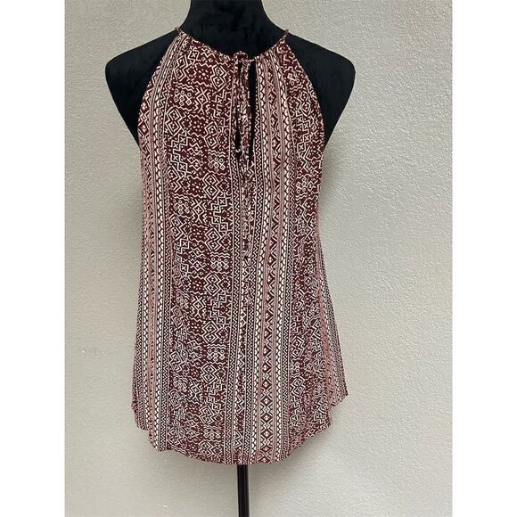 Savannah Jane Women's L Floral Embroidered Halter Tank Top Multicolor - Picture 2 of 7